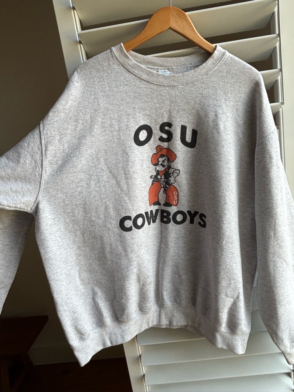 OSU Cowboys Gray Graphic Crewneck Sweatshirt